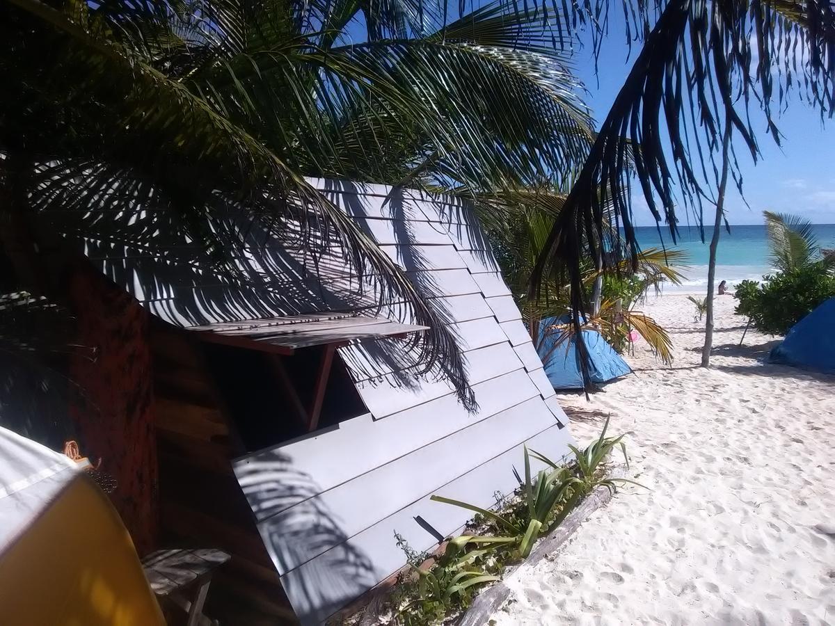 Chavez Eco Beach Camping And Cabanas Тулум Екстер'єр фото